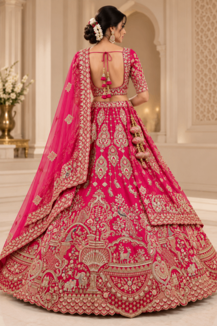 Premium Beadwork Bridal Lehenga Choli | Luxury Designer Wedding Collection