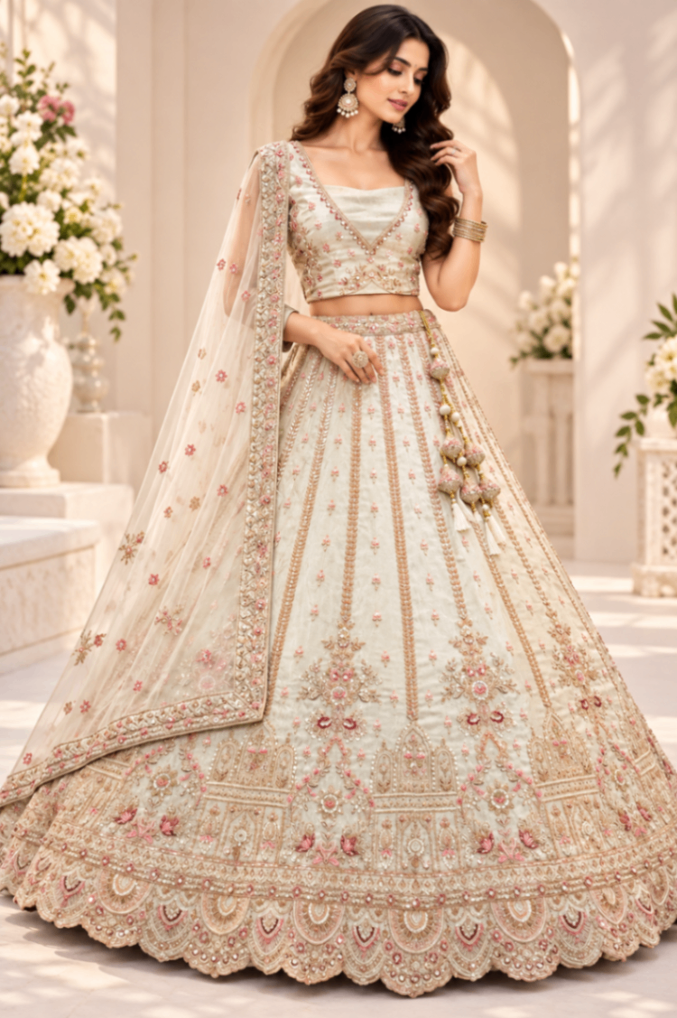 Pure Silk Luxury — A Royal Bridal Look Made to Shine